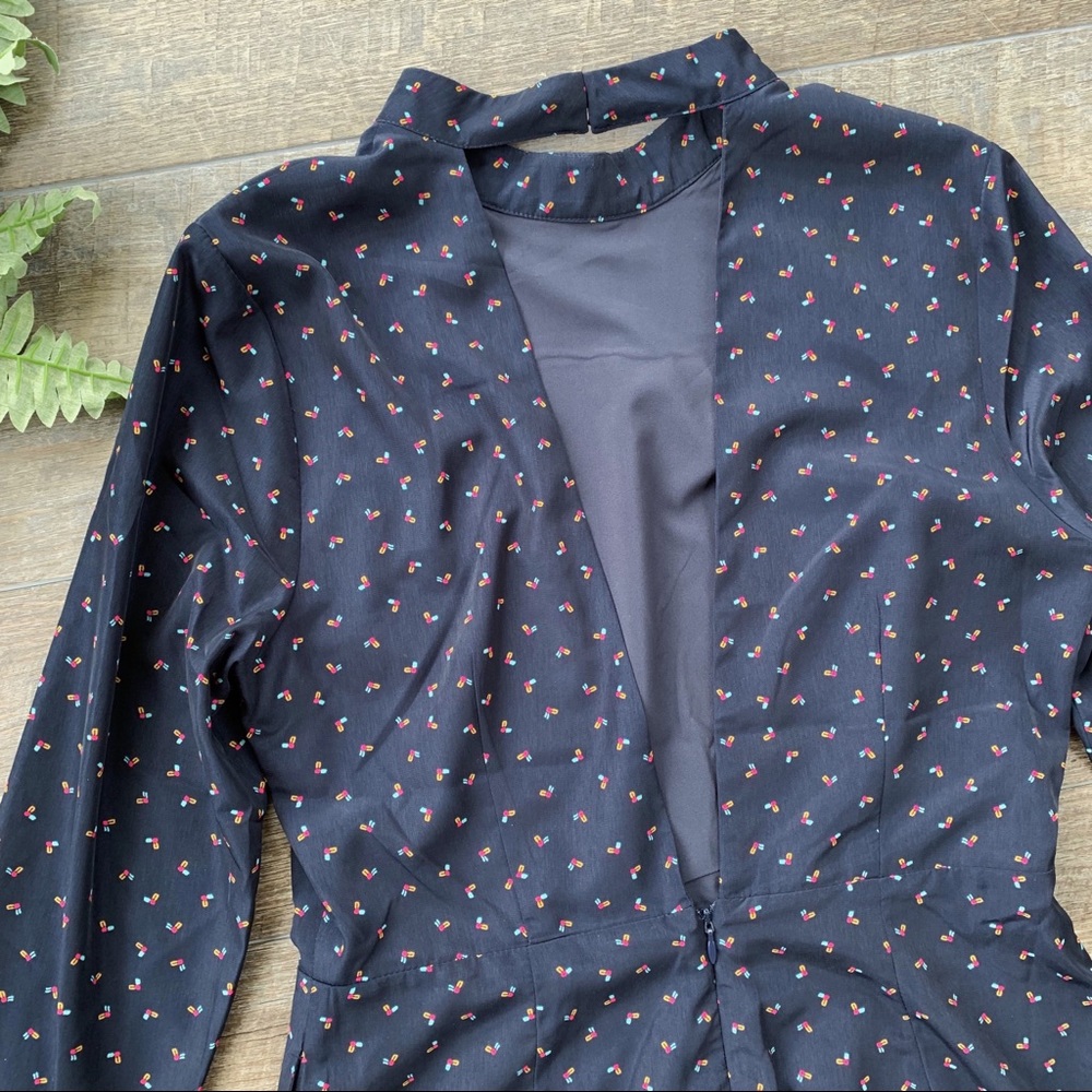 J.O.A. Los Angeles Black Long Sleeve Dress - Picture 6 of 8